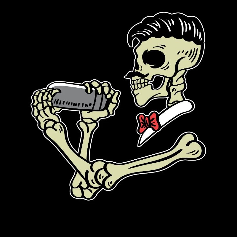 Skeleton Bartender Alcoholic Poison