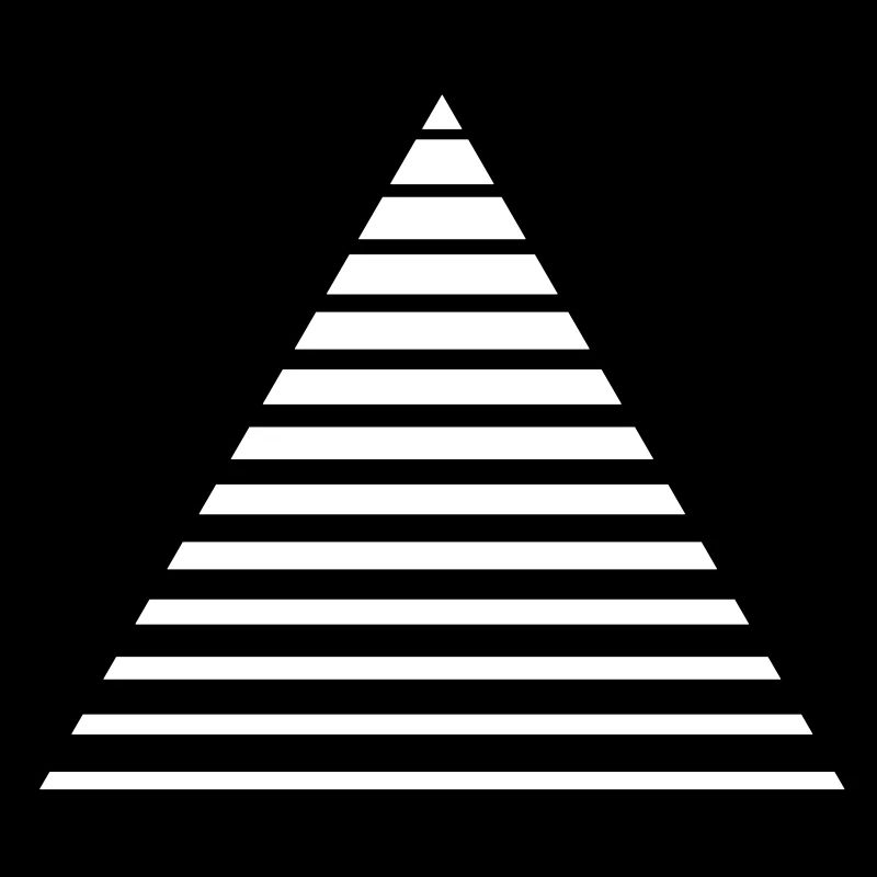 Triangle de lignes