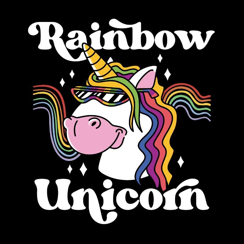 Rainbow Unicorn Bisexual Transgender Pride Rainbow