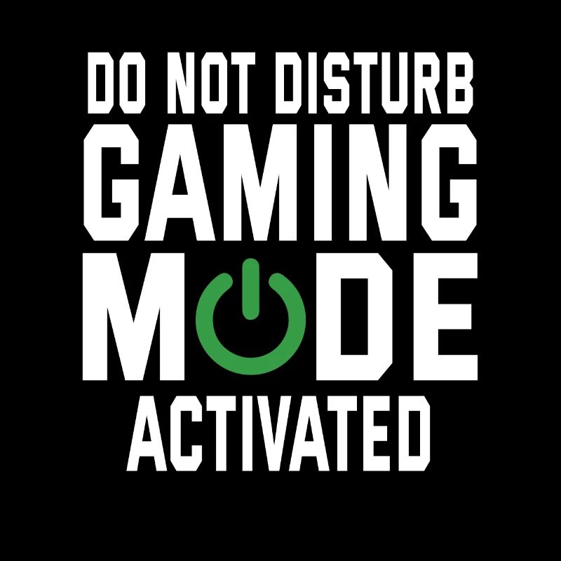 Do Not Disturb Gaming Mode Activated Video Game Pl