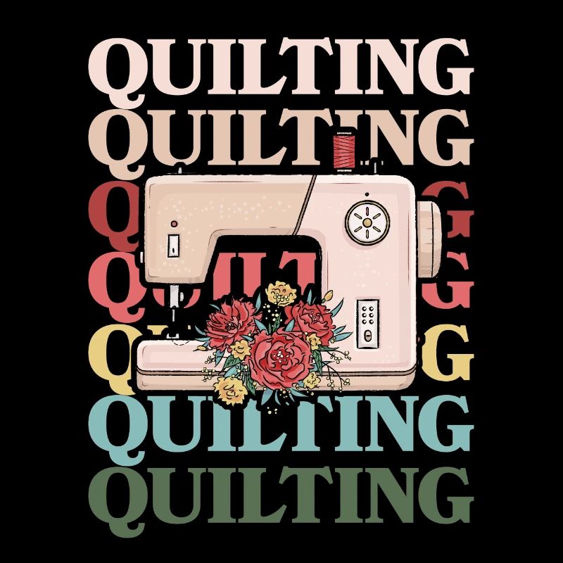 Retro Graphic Knitting Wool Quilting Stitching Sew