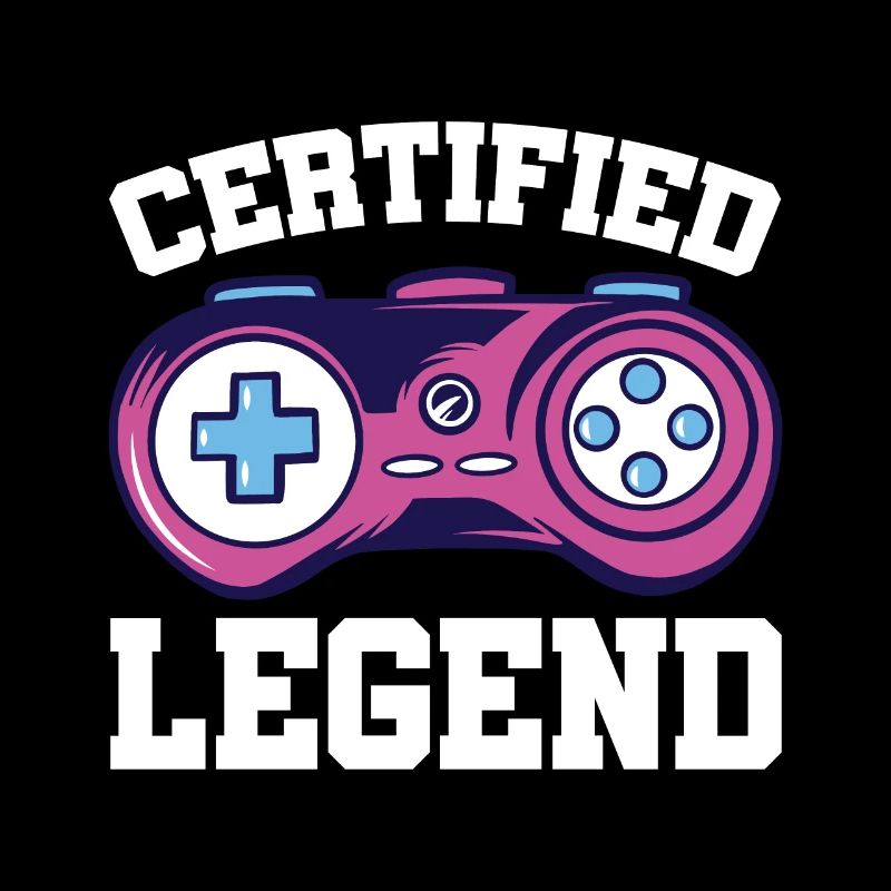 Certified Legend Gamer Gaming Nerd Console Pc Cont