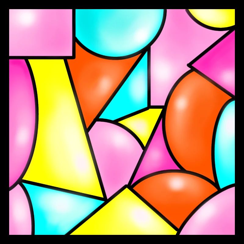 Geometrie Design bunt