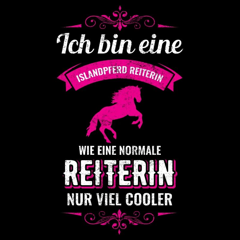 Isländer Islandpferd Pferd Reiterin Geschenk