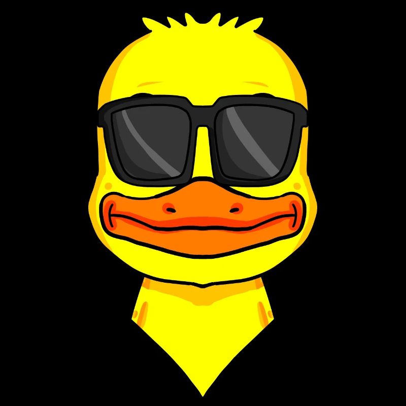 Canard cool avec lunettes de soleil