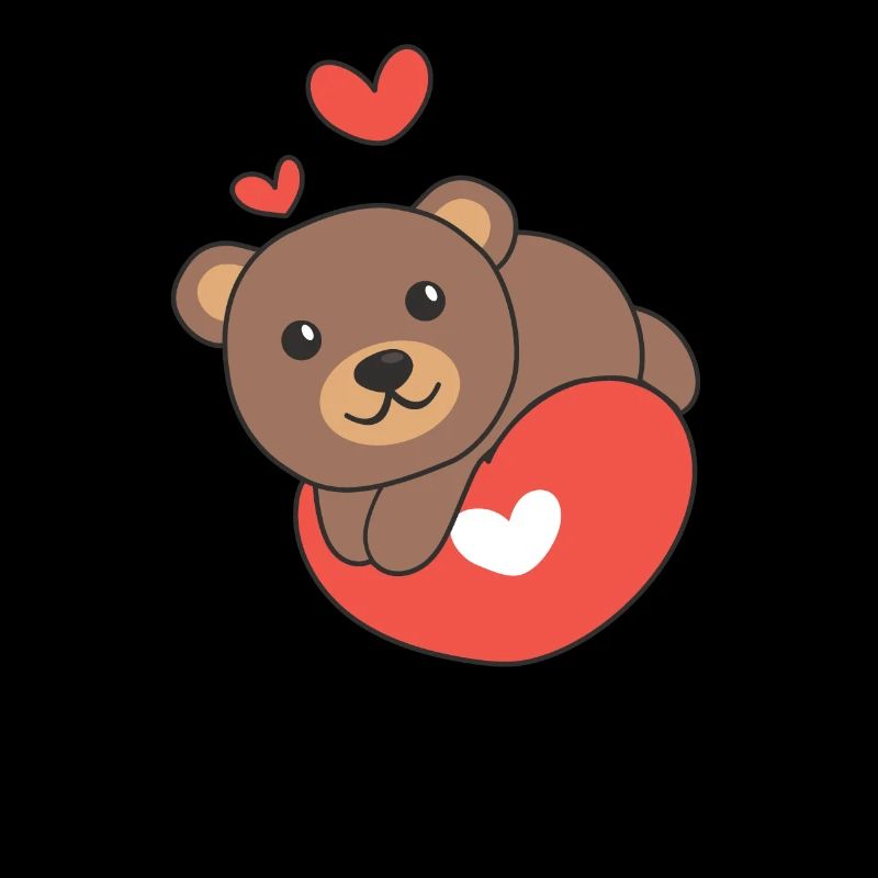 Ours pour la Saint-Valentin je vole les cœurs