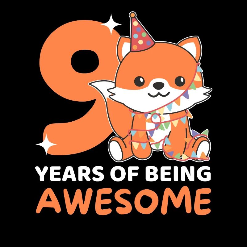 Fox pour ses 9 ans Enfants de neuf ans