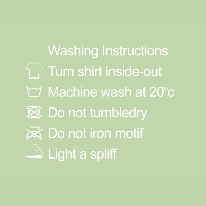 Washing Instructions Spliff