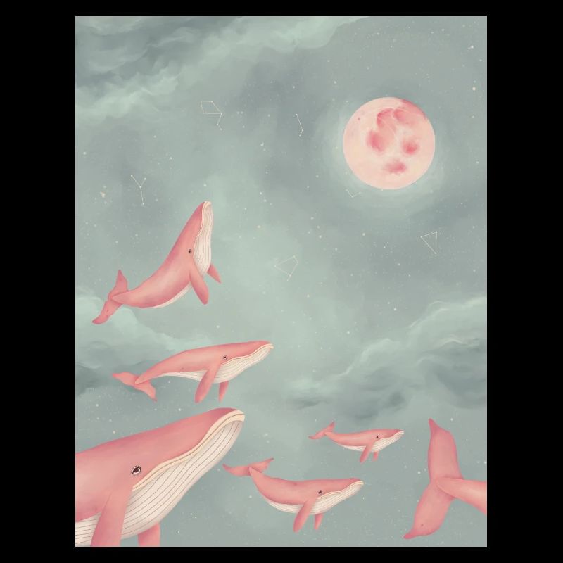Des baleines dans les nuages