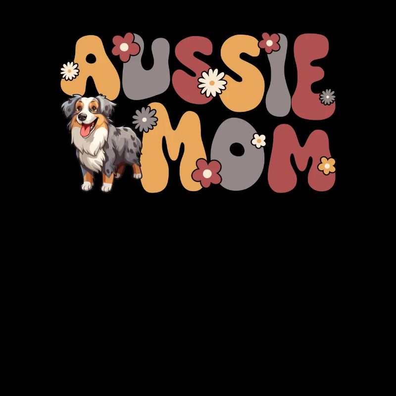 Australian Shepherd Blue Merle Groovy Aussie Mom