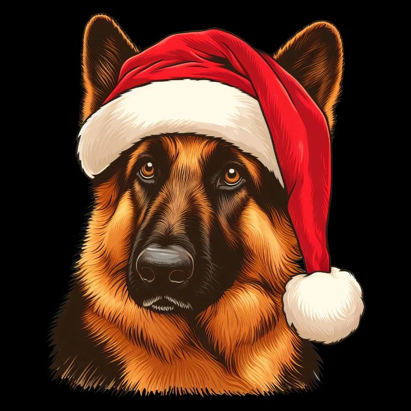 Deutscher Schäferhund Heiligabend