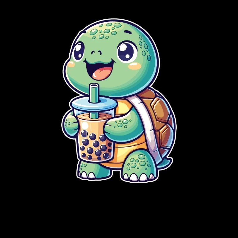 Kawaii Turtles Bubble Tea Boba Turtle