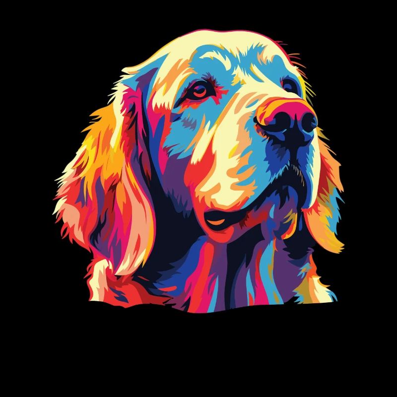 Aquarelle coloré Clumber Spaniel