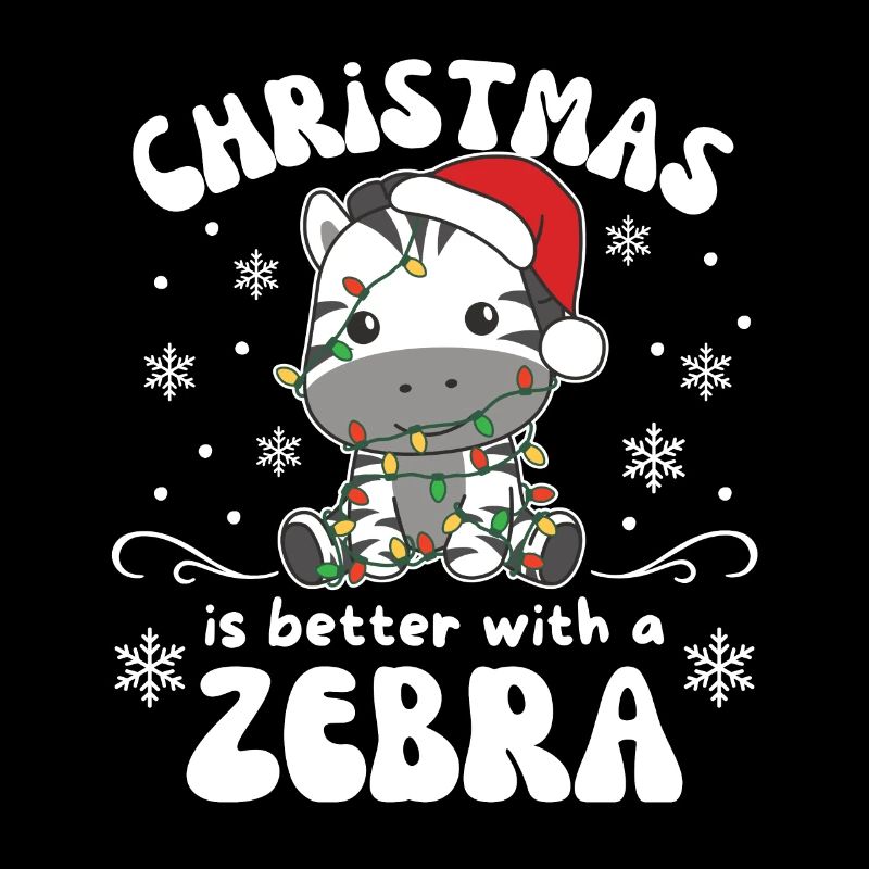 Christmas is better with a zebra