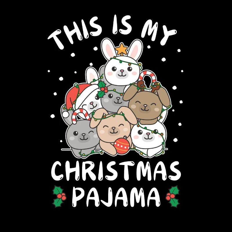 Pyjama de Noël lapin de Noël