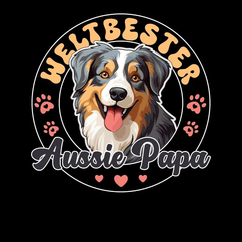 Australian Shepherd Blue Merle Groovy Aussie Dad