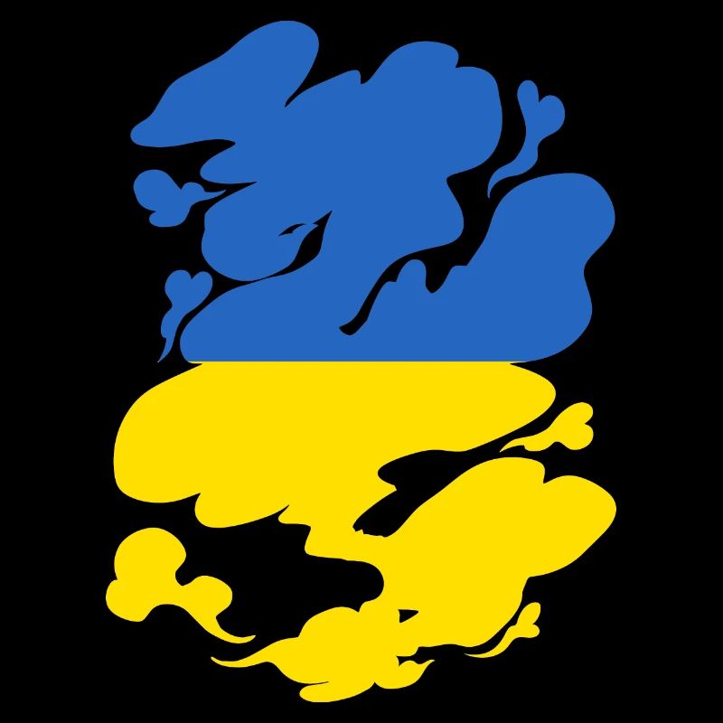 Drapeau de l’Ukraine Vintage Drapeau ukrainien d’occasion Look