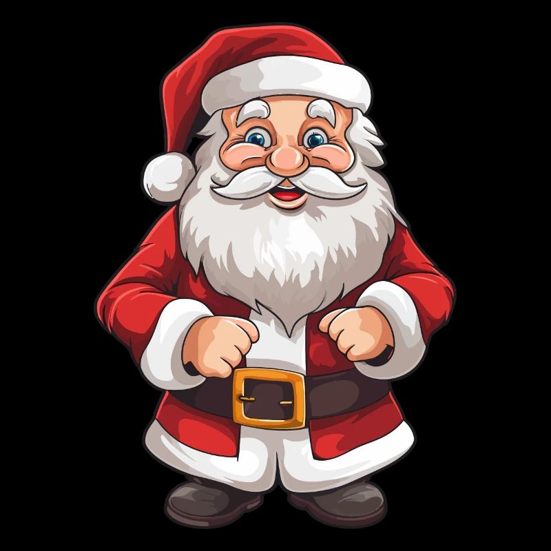 Putziger Weihnachtsmann mit Bart und Mütze