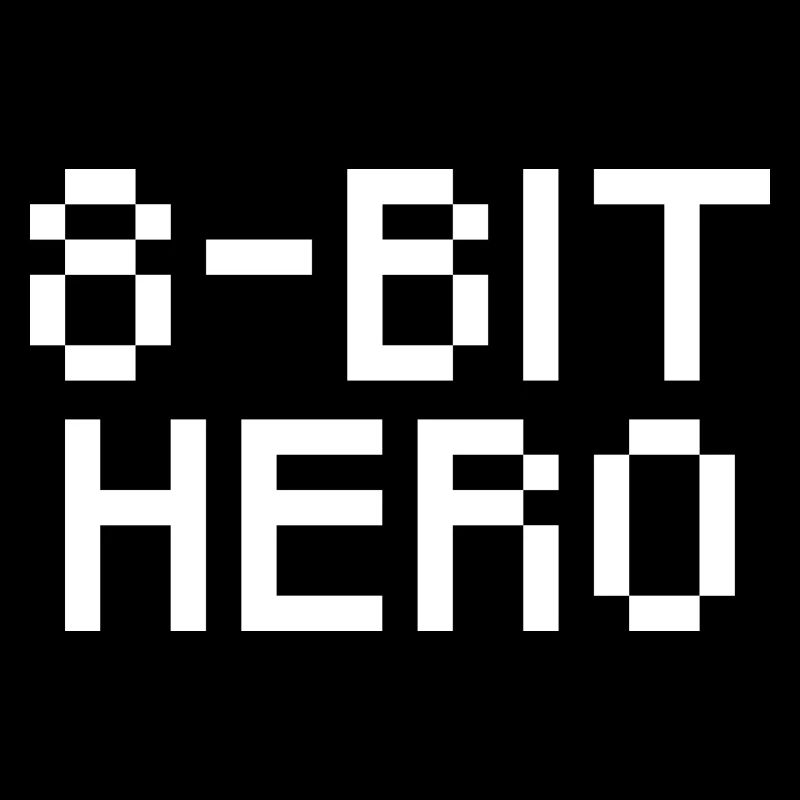 8-Bit Hero - white