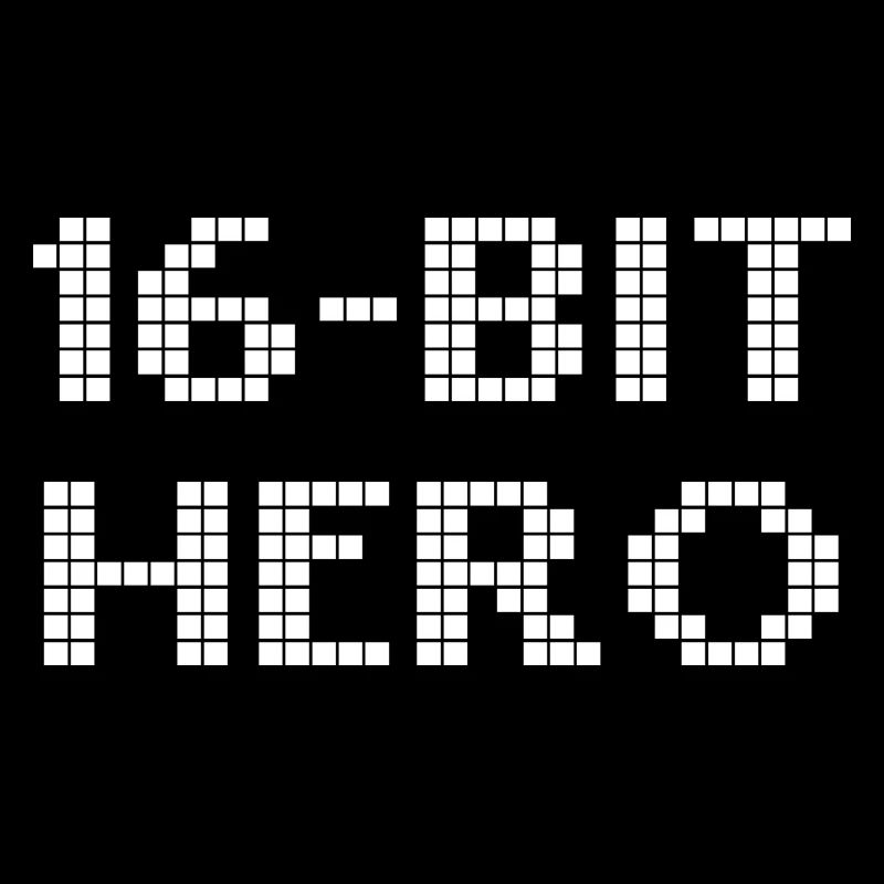 16-Bit Hero - weiß
