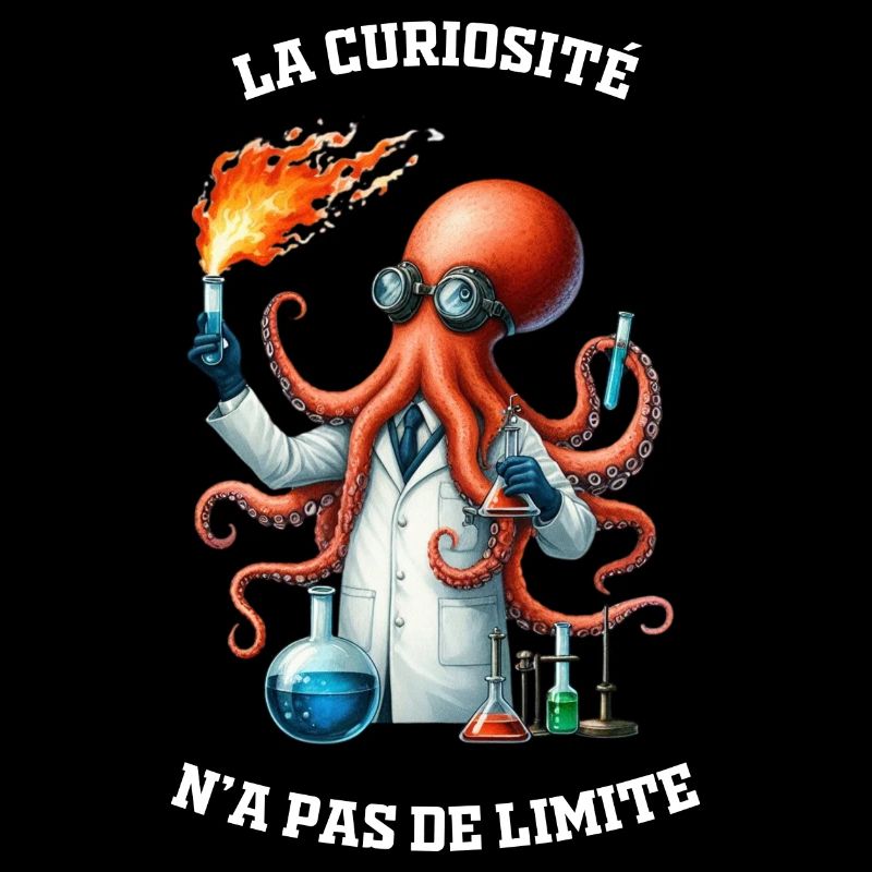 Pieuvre la curiosité n'a pas - Collection Métiers