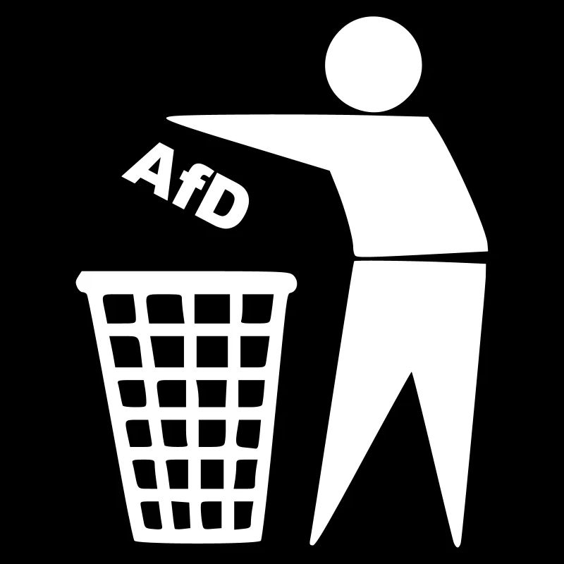 AfD Trashcan - Anti Right - Antifa - Nazis out