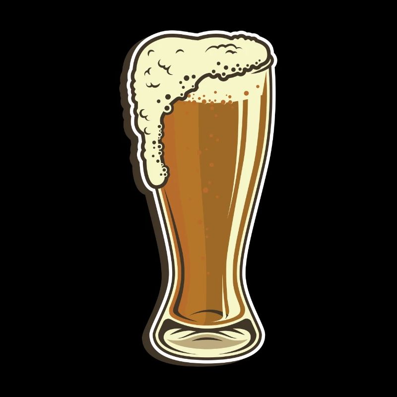 Weizenbier Glas mit Schaum Perfektes Bier