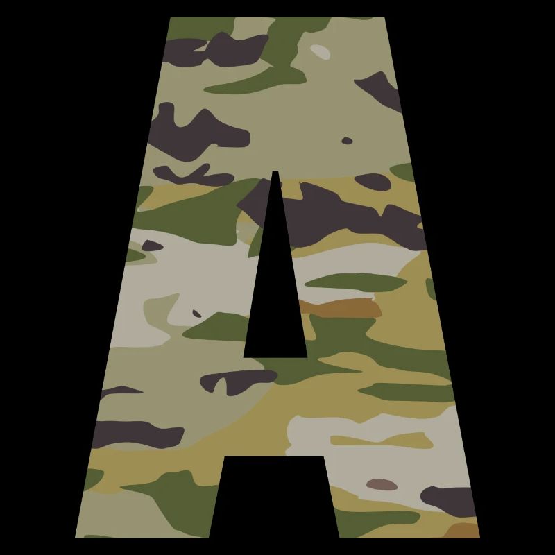 Camouflage letter A