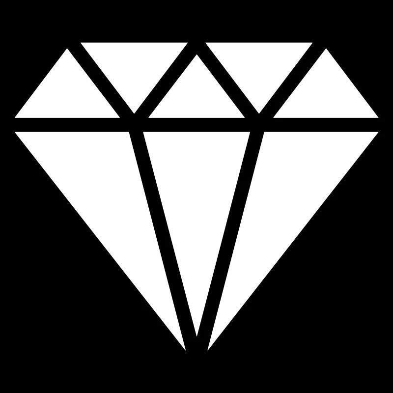 Diamond symbol, triangle, cubic, abstract, ever