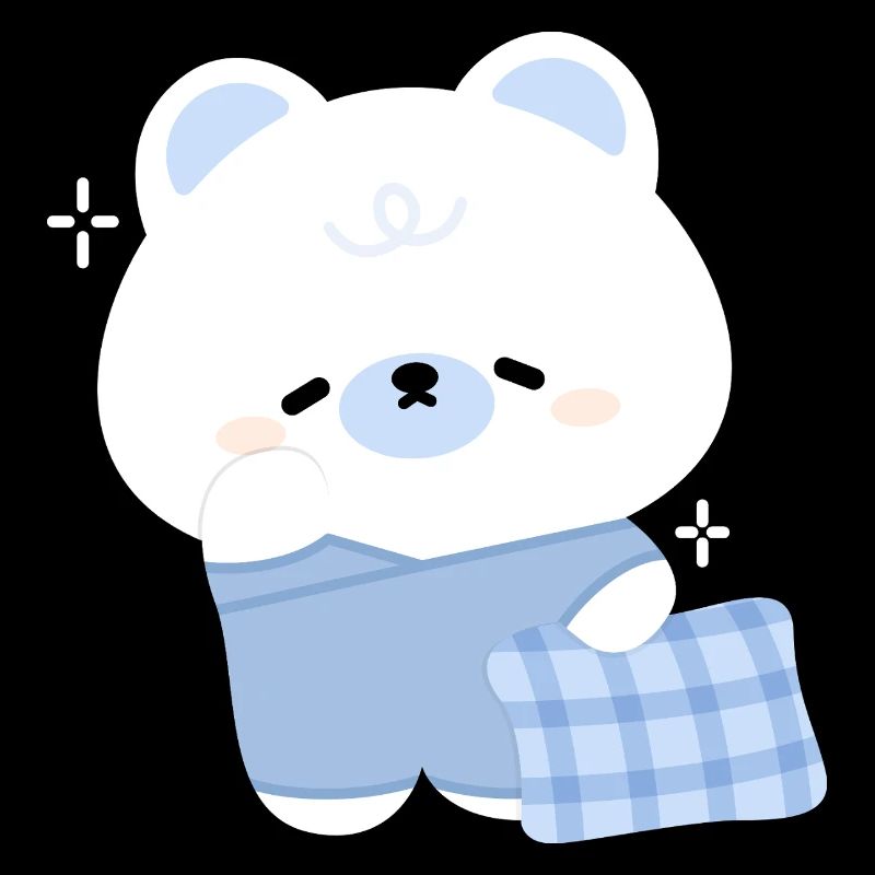 Orso polare assonnato