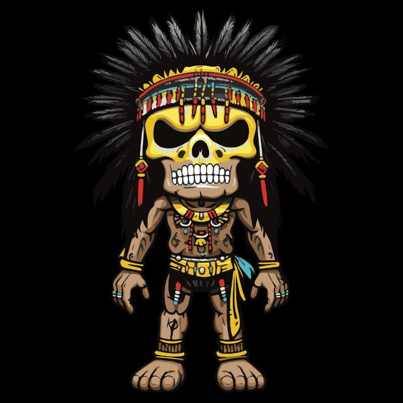 Squelette indien Apache