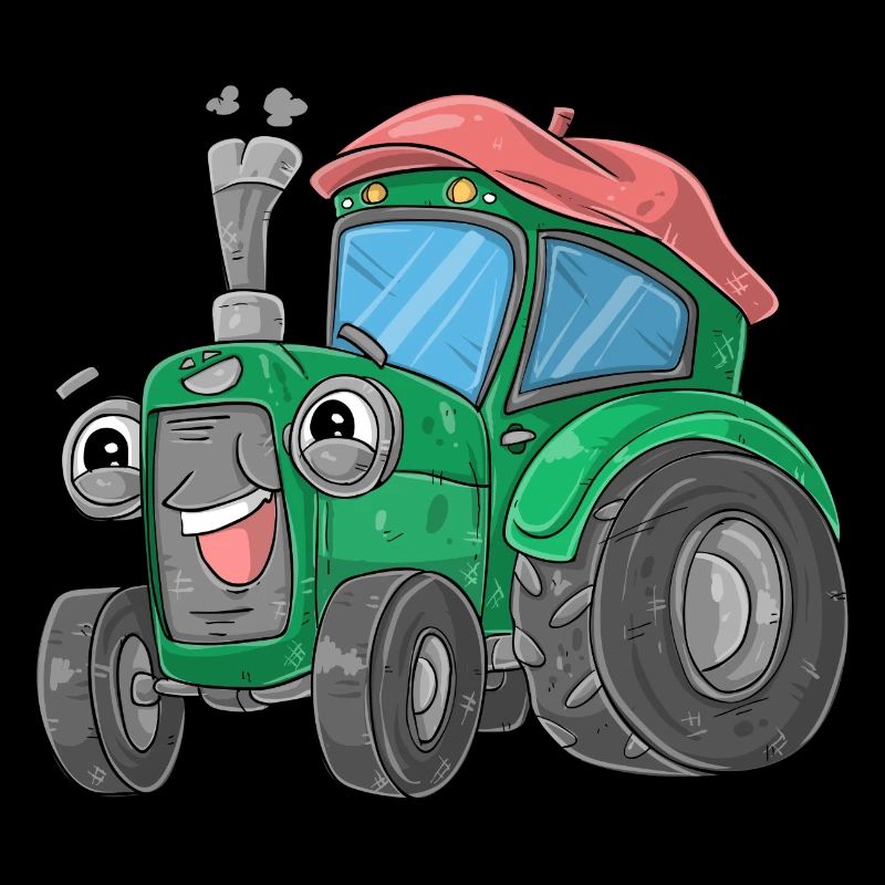 Traktor mit Gesicht