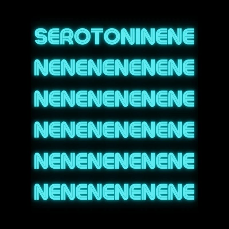 Serotonine blue néon - endless design