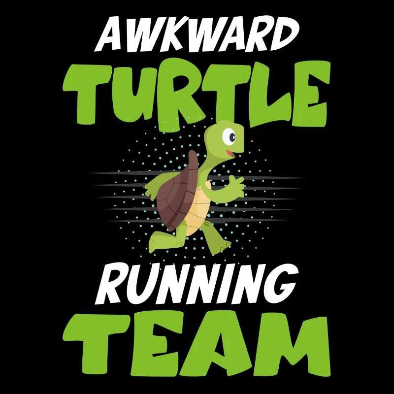 Schildkröte Awkard Turtle Running Team