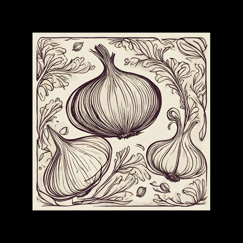 Ail et herbes vertes