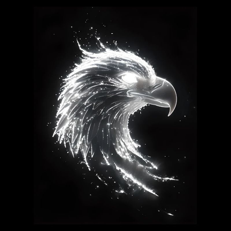 Adler Silhouette Glow Geschenk
