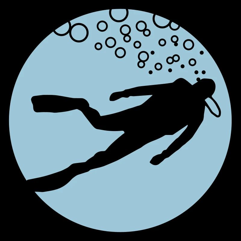 Scuba diving - diving into the light