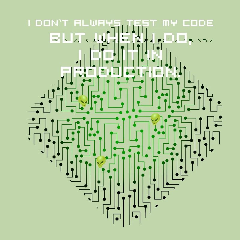 test code nerd joke spruch pc programmer geek i