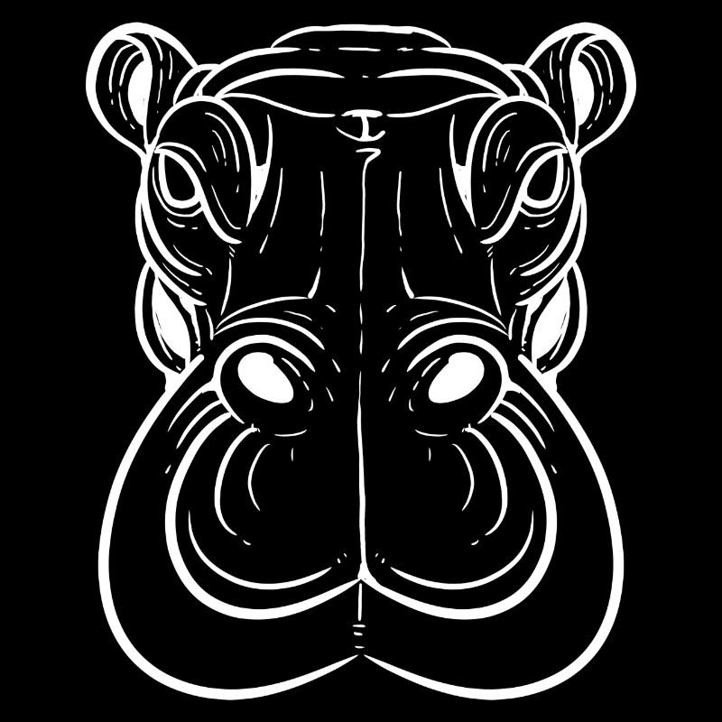 Tribal -Hippo Keeper Keeper Gift