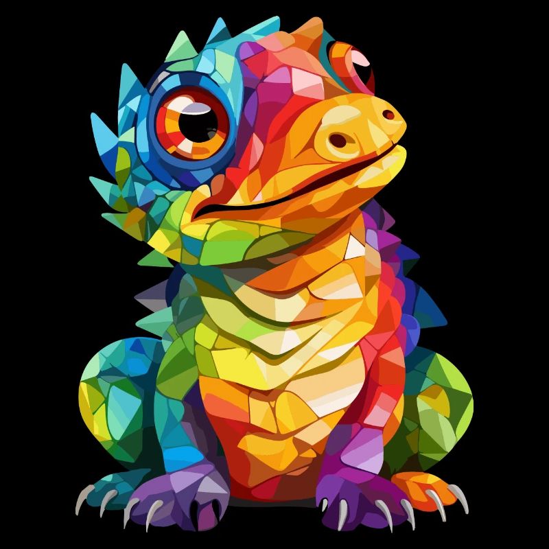 Lustiger bunter Drache