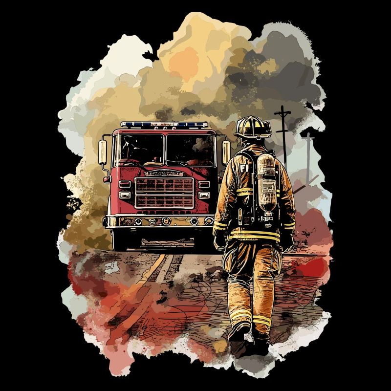 Pompier pompier camion de pompiers