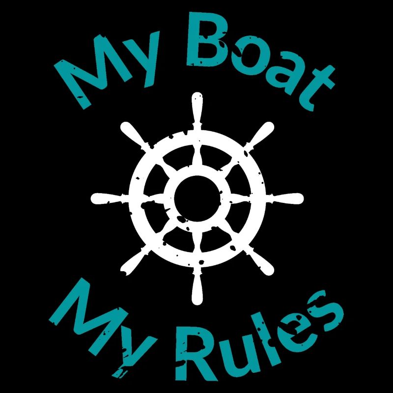 Boat design with steering wheel