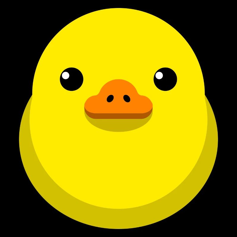 poussin jaune minimal clipart