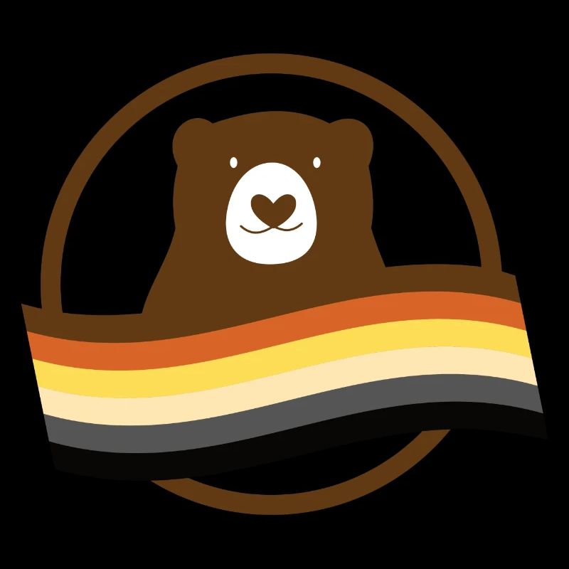 Ours avec drapeau