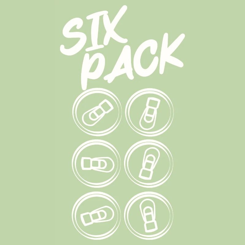 Sixpack Beer Can Men Funny