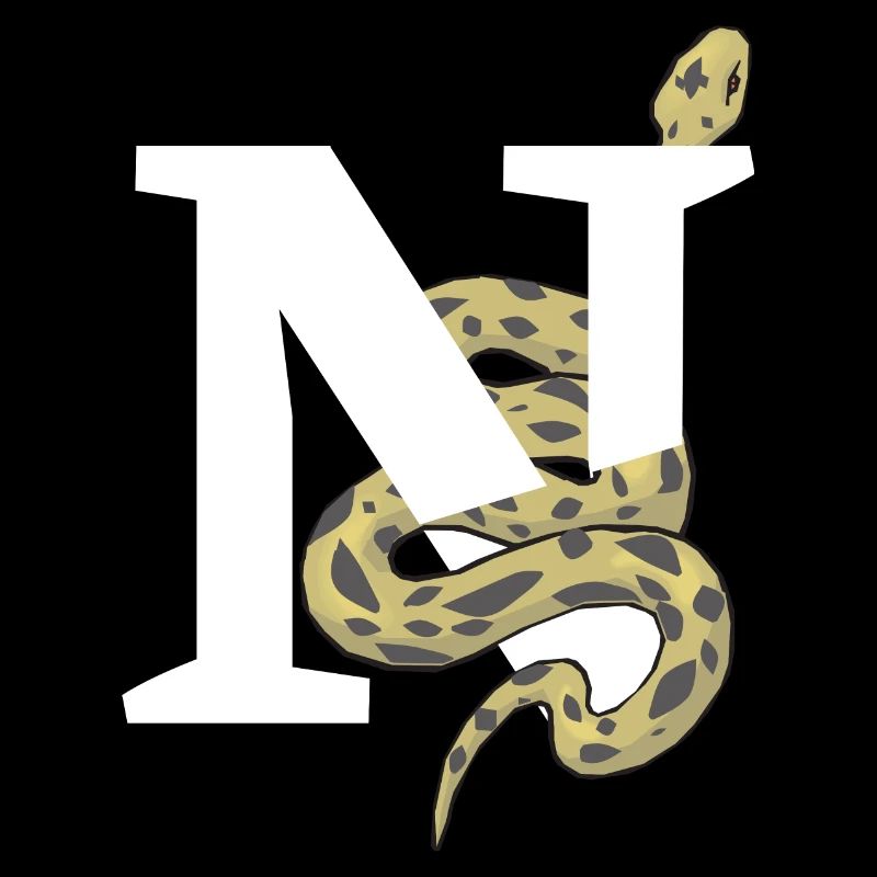 Letter n snake