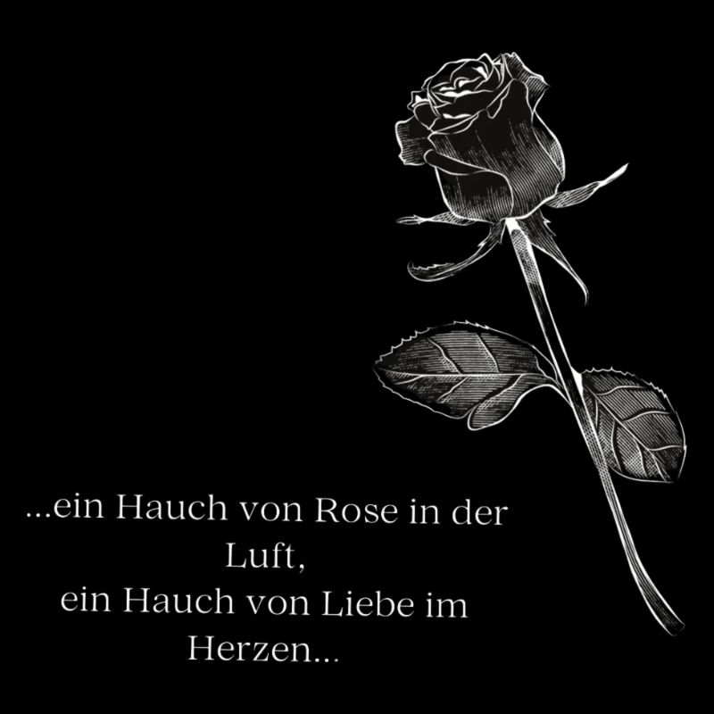Rose in der Luft
