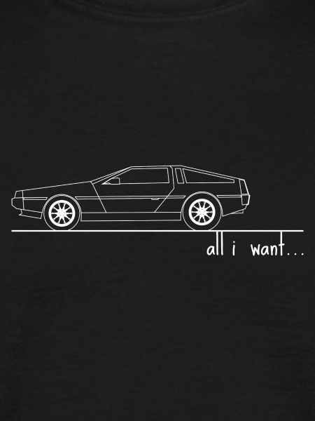 Sportsbil. alt jeg vil. DeLorean _outline_white