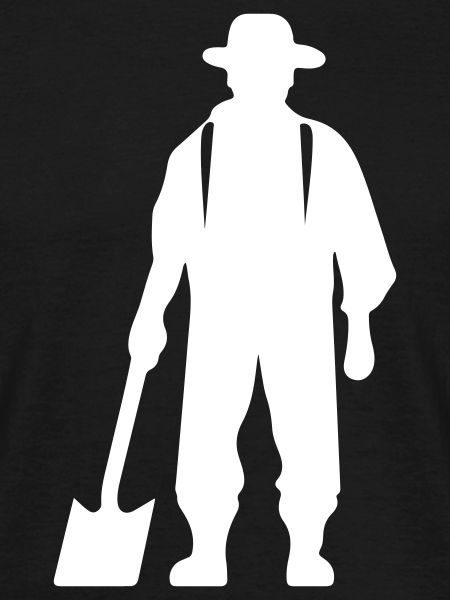 Farmer Bauer Silhouette