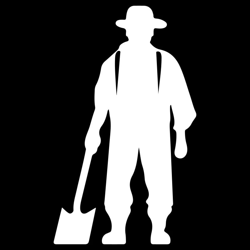 Farmer Bauer Silhouette